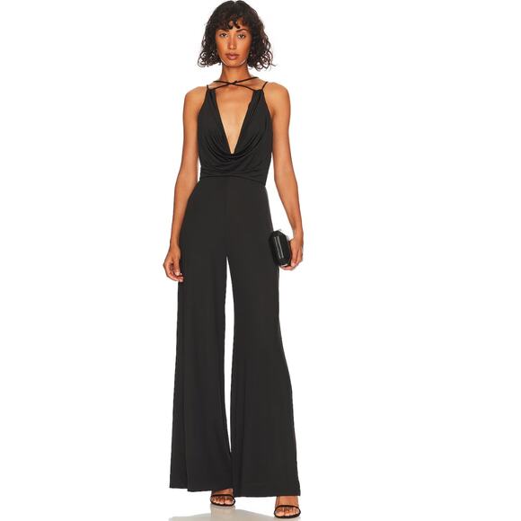 L'Academie Torin Jumpsuit in Black NWT Size Medium - Picture 1 of 3